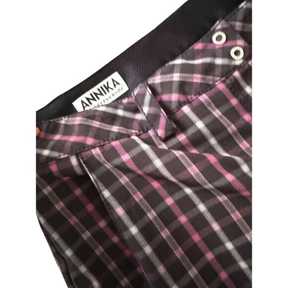 CUTTER & BUCK Annika Women's Pink Black Plaid Bermuda Shorts Size 2 - Picture 7 of 7